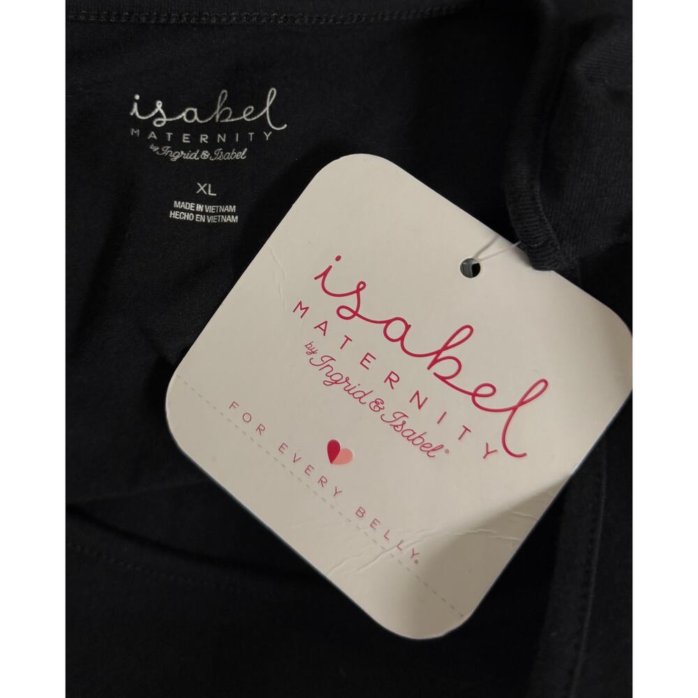 Isabel Maternity For Target Maternity Dress Size XL Bodycon 3/4 Sleeve Scoop New - Picture 6 of 8